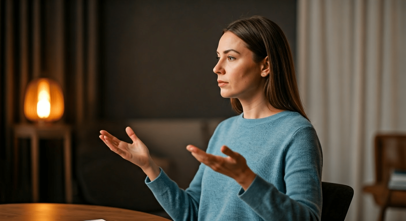 Close-up of a DBT mindfulness exercise worksheet being filled out