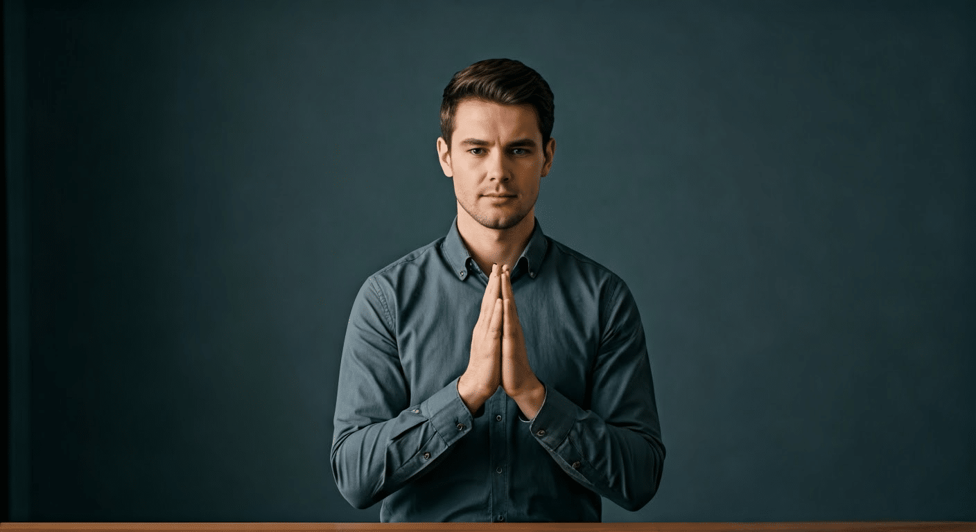 Headphones with guided meditation audio playing, illuminated by candlelight