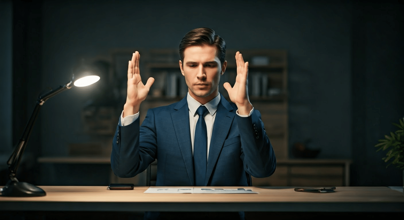 Man meditating with a sound bowl, embracing nature's tranquility