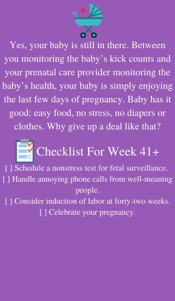 pregnancy 41 weeks